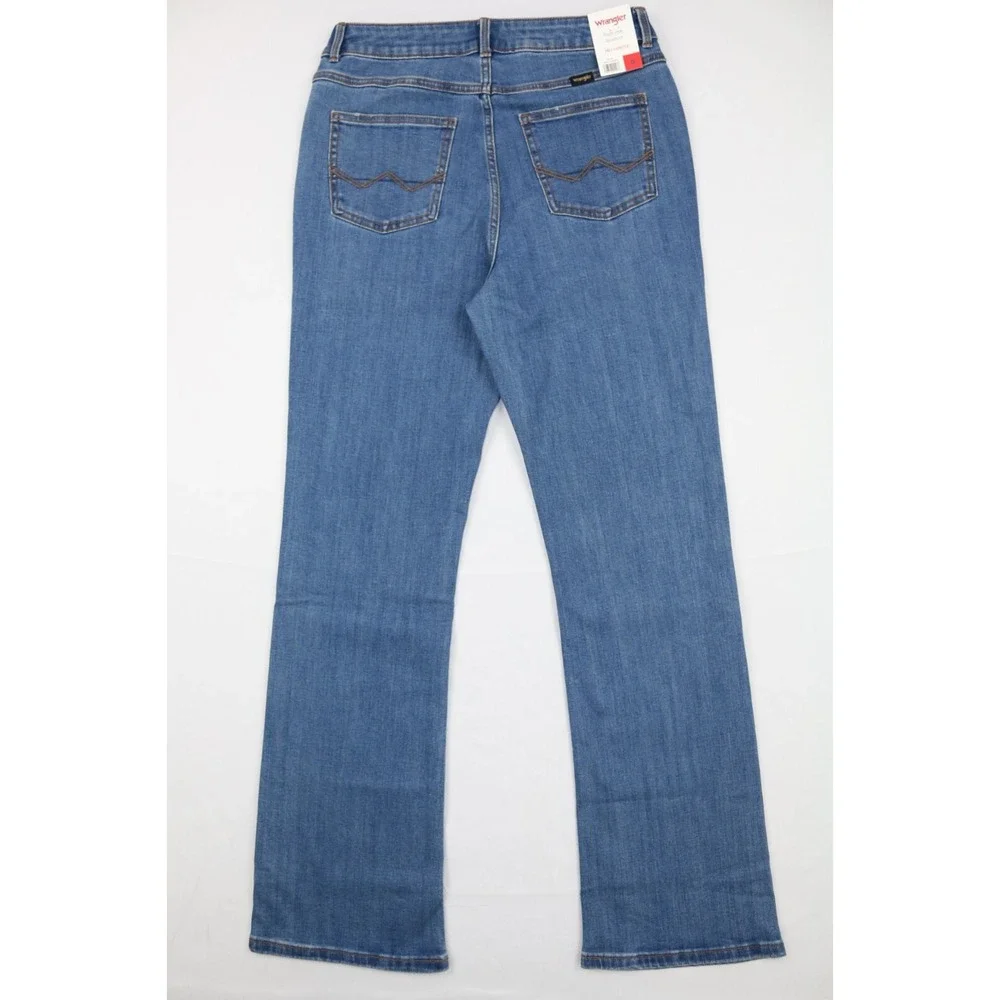 Wrangler Womens Jeans Blue Size 8 Hight Rise Bootcut Mid Wash Stretch